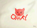 wallpaper - oink rojo - por Kenosh